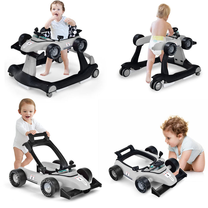 LIFEZEAL Lauflernhilfe Baby Höhenverstellbar &amp; Klappbar, 3 in 1 Babywalker, Baby Gehfrei ab 6 Monate