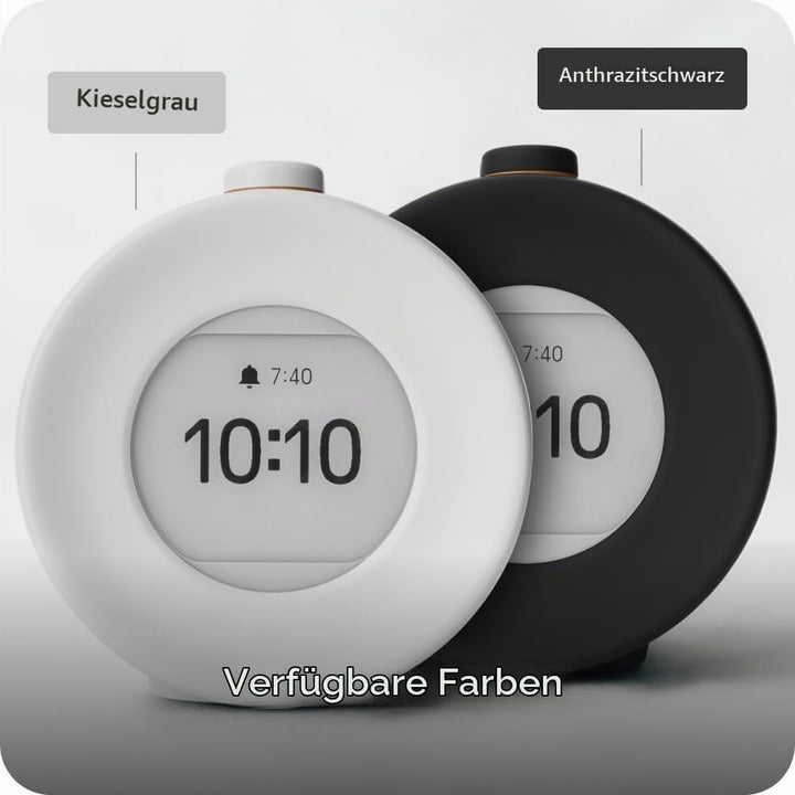 mudita Sunrise Alarm Clock E Ink Screen – „Harmony 2” Wecker Digital mit Bildschirm ohne Lichtemissi