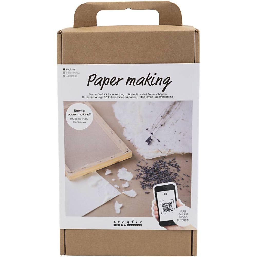 Creativ Company Bastelset für Papierherstellung, weiss