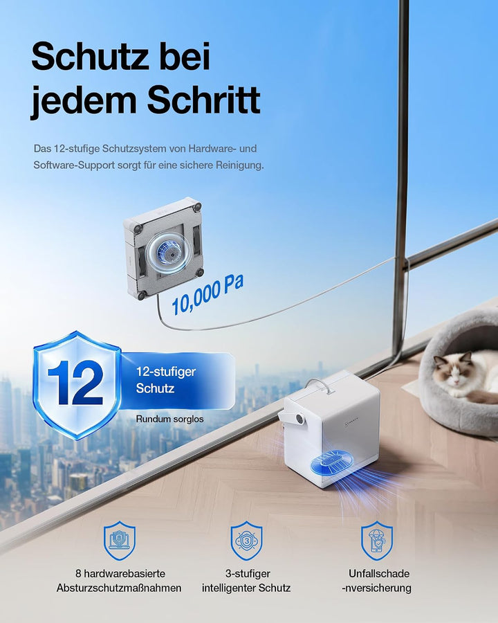ECOVACS WINBOT W2S PRO Omni Fensterputzroboter mit Multifunktionsstation, W2S PRO OMNI