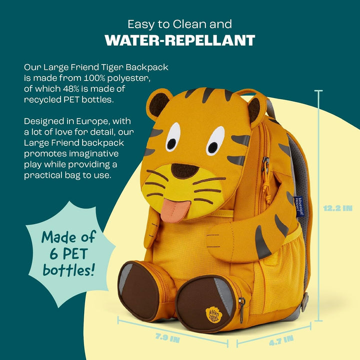 Affenzahn Kinderrucksack Grosser Freund | Kindergartenrucksack für Kinder von 3 bis 5 Jahren mit fun