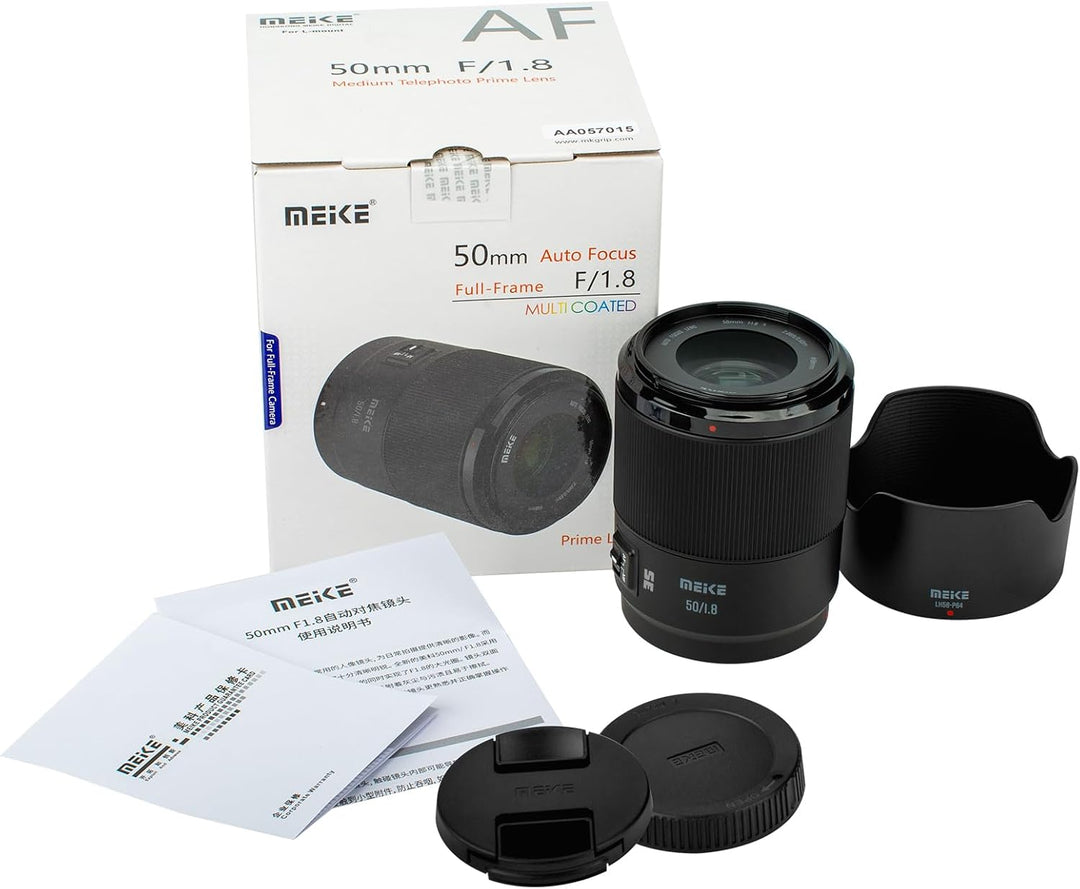 Meike 50mm F1.8 Vollformat AF STM Objektiv Standardblende Autofokus Festbrennweite Portraitobjektiv