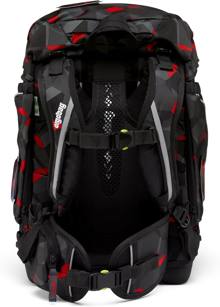 ergobag pack Set ergonomischer Schulrucksack, Set 6-teilig TaekBärdo - Grau