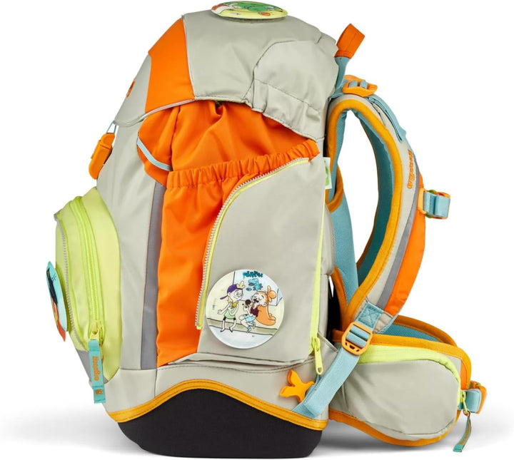 ergobag pack Set ergonomischer Schulrucksack, Schulranzen, Vorgänger-Kollektion, flexibel 6-teilig G