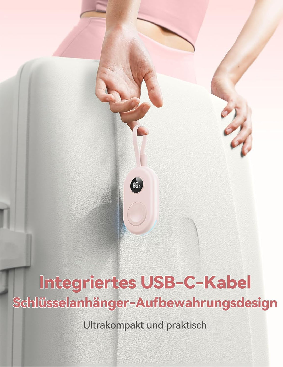 JOYROOM 2500mAh Powerbank für Apple Watch 11 mit USB C Ladekabel, [LED-Display] Magnetisch Kabellos