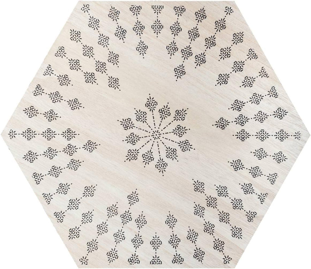 Achteckiger Couchtisch Kumi - Metall und Holz - Schwarz - Atmosphera créateur d'intérieur