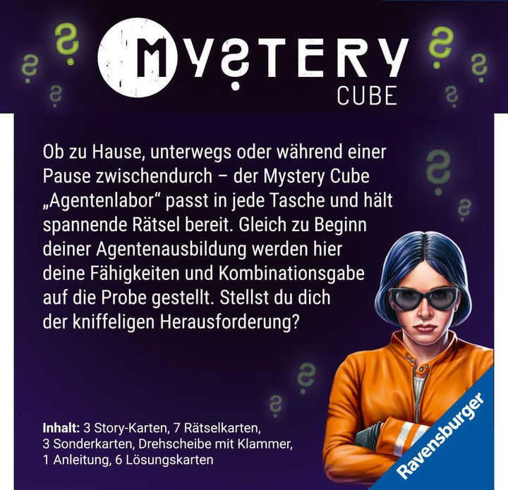 Ravensburger 20227 - Mystery Cube - Das Agentenlabor - Für Rätsel-Begeisterte ab 10 Jahren, White