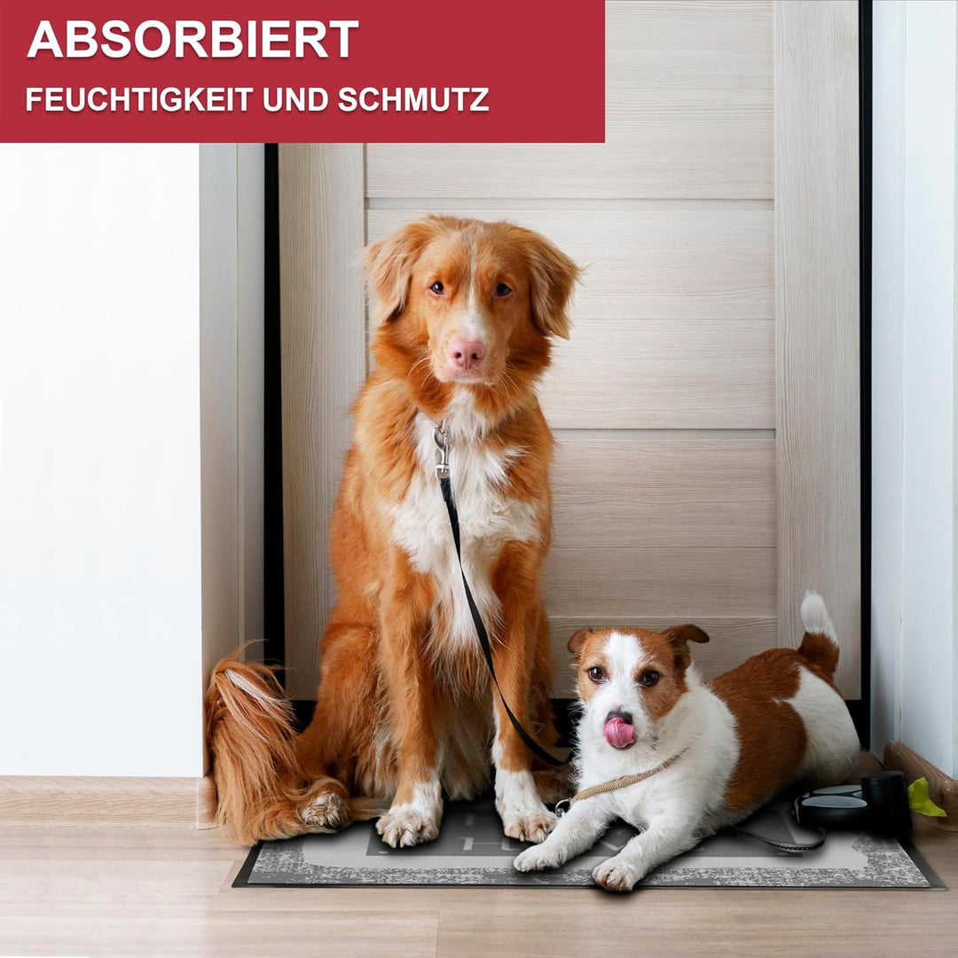 Valia Home Hochwertige Fussmatte 60x80 cm (Large) – Schmutzfangmatte für Innen & Aussen, rutschfest