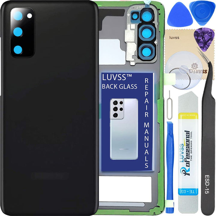 LUVSS Akkudeckel für Samsung Galaxy S20 Rückseite Glas Deckel Original Backcover Ersatz Reparatur Se