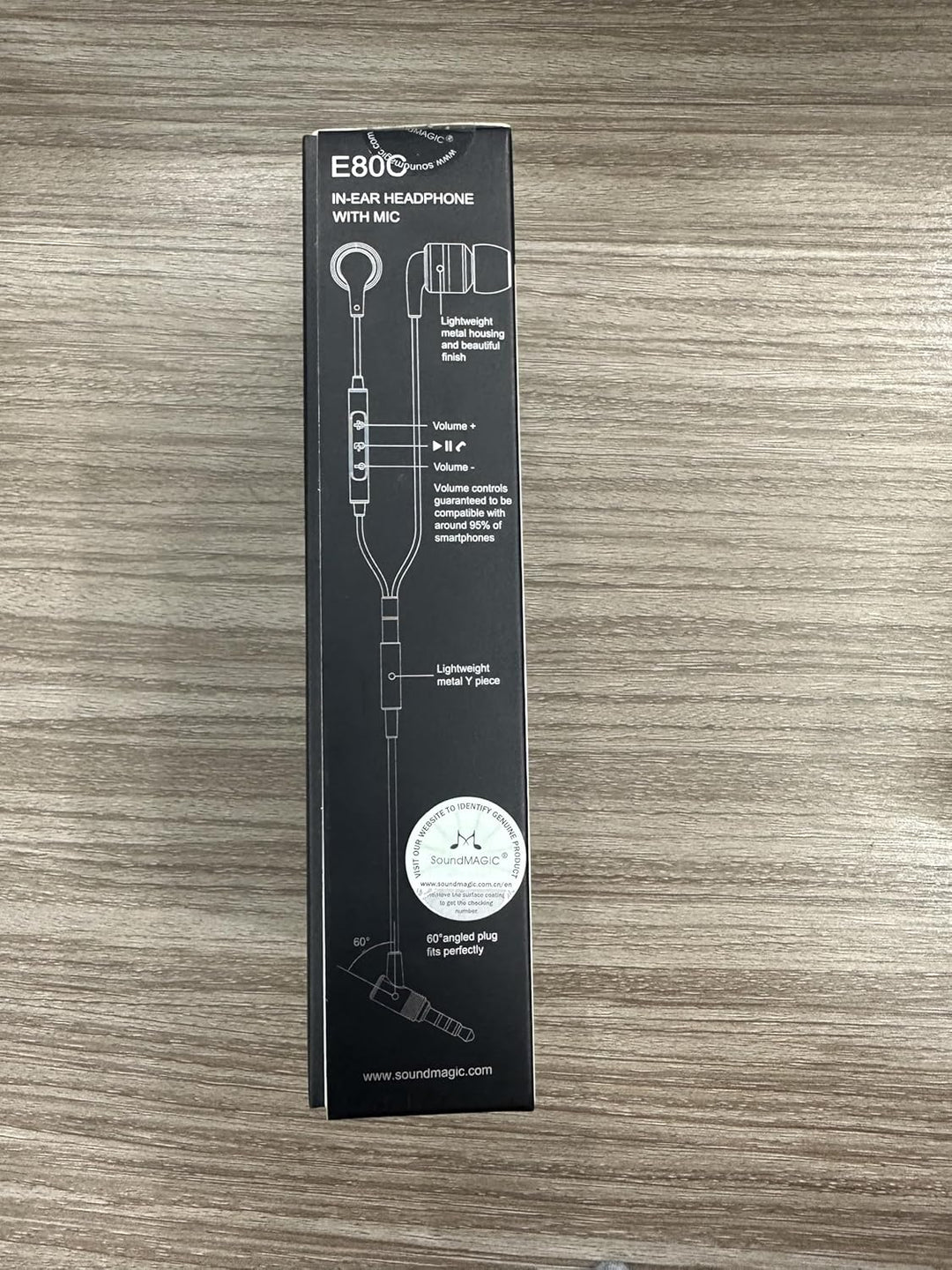 SoundMAGIC E80C Kabelgebundene Ohrhörer mit Mikrofon HiFi Stereo Audiophile Kopfhörer Geräuschisolie