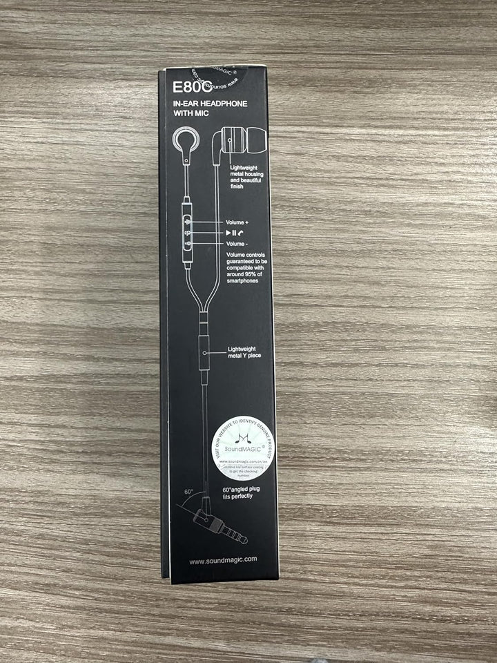 SoundMAGIC E80C Kabelgebundene Ohrhörer mit Mikrofon HiFi Stereo Audiophile Kopfhörer Geräuschisolie