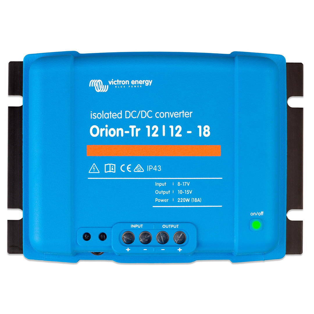 Victron Energy Orion-Tr IP43 12/12-Volt 18 Amp 220-Watt DC-DC Konverter, Isoliert Blau, Blau