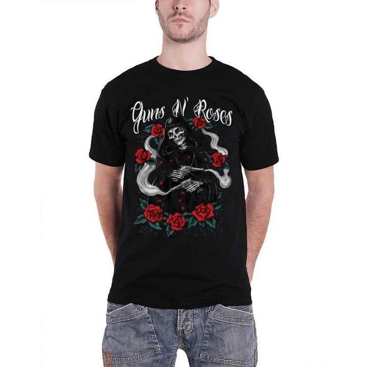 Guns N' Roses Herren Roses Reaper T-Shirt S Schwarz (Black), S Schwarz (Black)