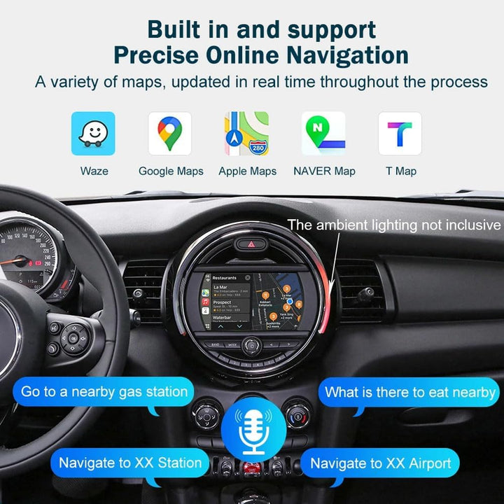 9 Zoll HD Auto Radio Autospieler GPS Navigation Carplay/Android Autoradio, Ersatz für BMW Mini Coope