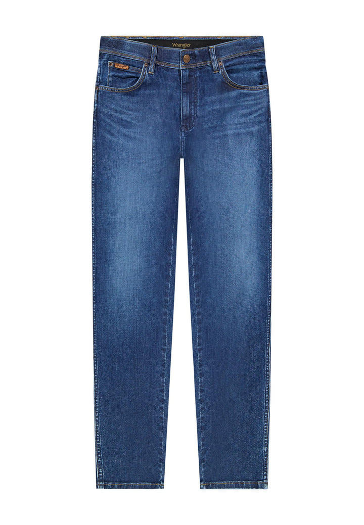 Wrangler Herren Jeans Texas Slim - Blau - Night Shade W29-W50 Stretch Baumwolle 31W / 32L Blue_jam,