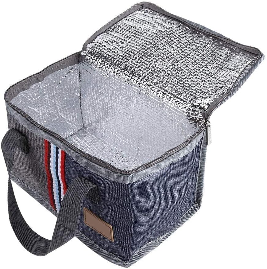 Lunch Tasche, isolierte Tragbare Kühltasche mit Wärmeisolierung für Picknick, Schule, Arbeit, Outdoo