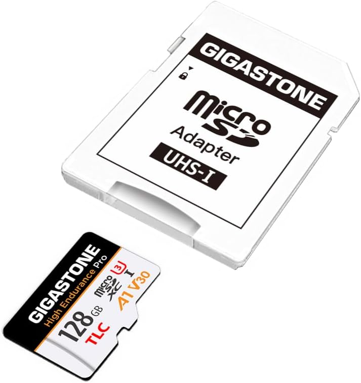 GIGASTONE 128 GB Micro-SD-Karte, hohe Ausdauer Pro Series Geschwindigkeit bis zu 100 MB/s, kompatibe