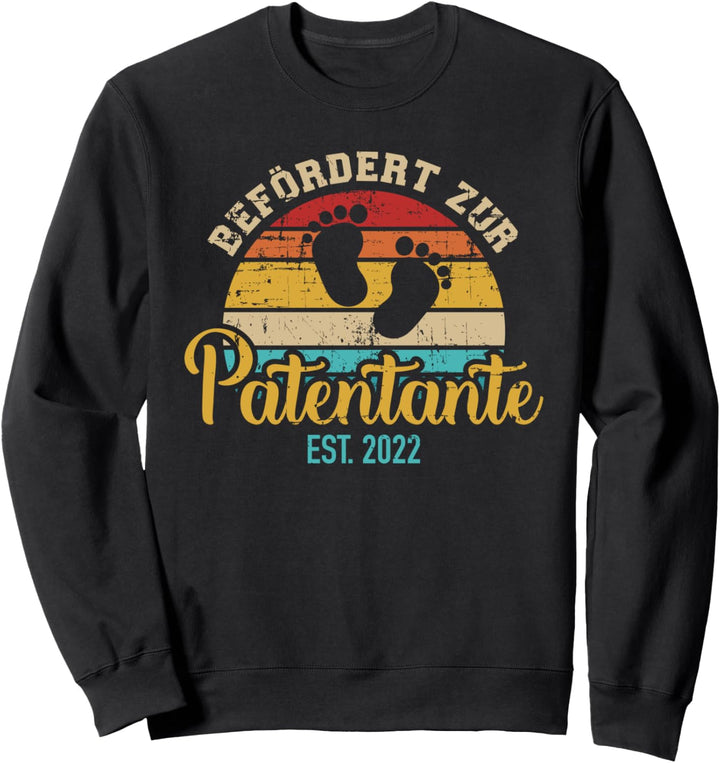 Befördert zur Patentante 2022 Schwangerschaft verkünden Sweatshirt