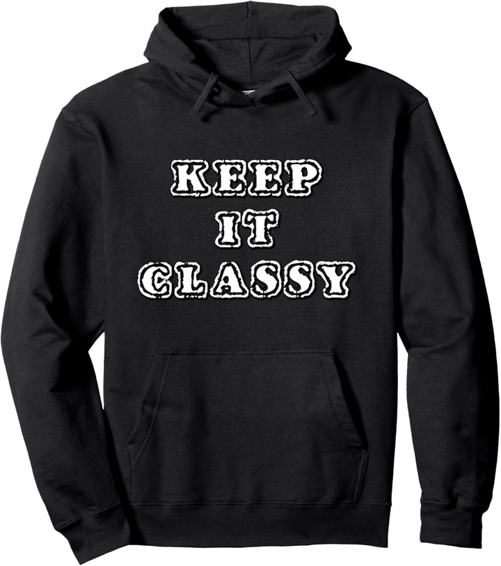 Frauen halten es edles weisses Text-Design-Geschenk Pullover Hoodie