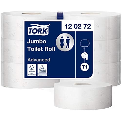 TORK Grossrollen-Toilettenpapier Jumbo, 2-lagig, weiss, 360 m