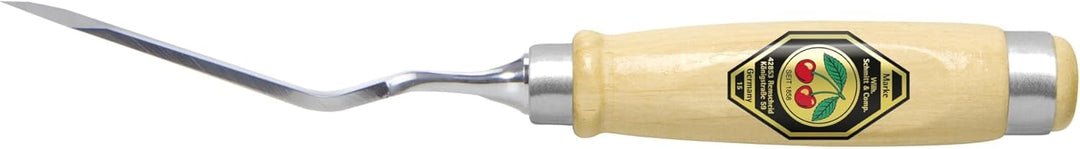 Kirschen 2326955 Stechbeitelpaar gekröpft mit schräger Schneide 12 mm, beige/silber