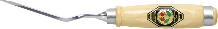 Kirschen 2326955 Stechbeitelpaar gekröpft mit schräger Schneide 12 mm, beige/silber