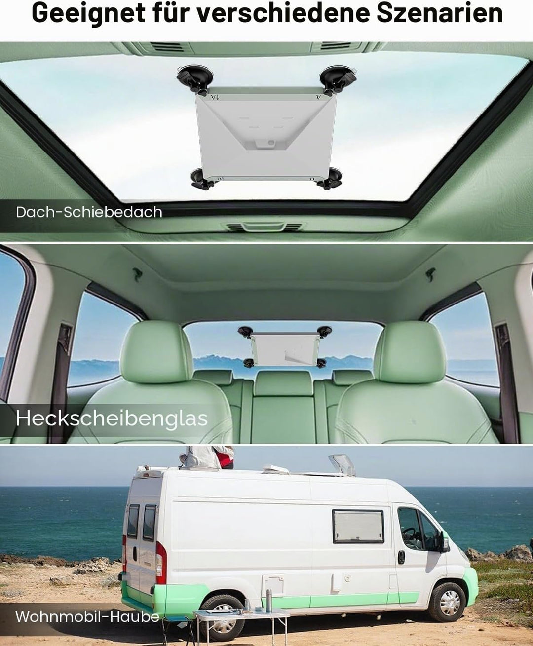 Mwin Starlink Mini Autohalterung - Starlink Mini Zubehör Halterung für Fenster und Schiebedächer, St