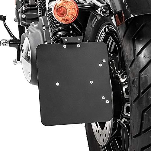 Seitlicher Kennzeichenhalter für Harley Davidson Sportster 1200 CA Custom 13-16 schwarz