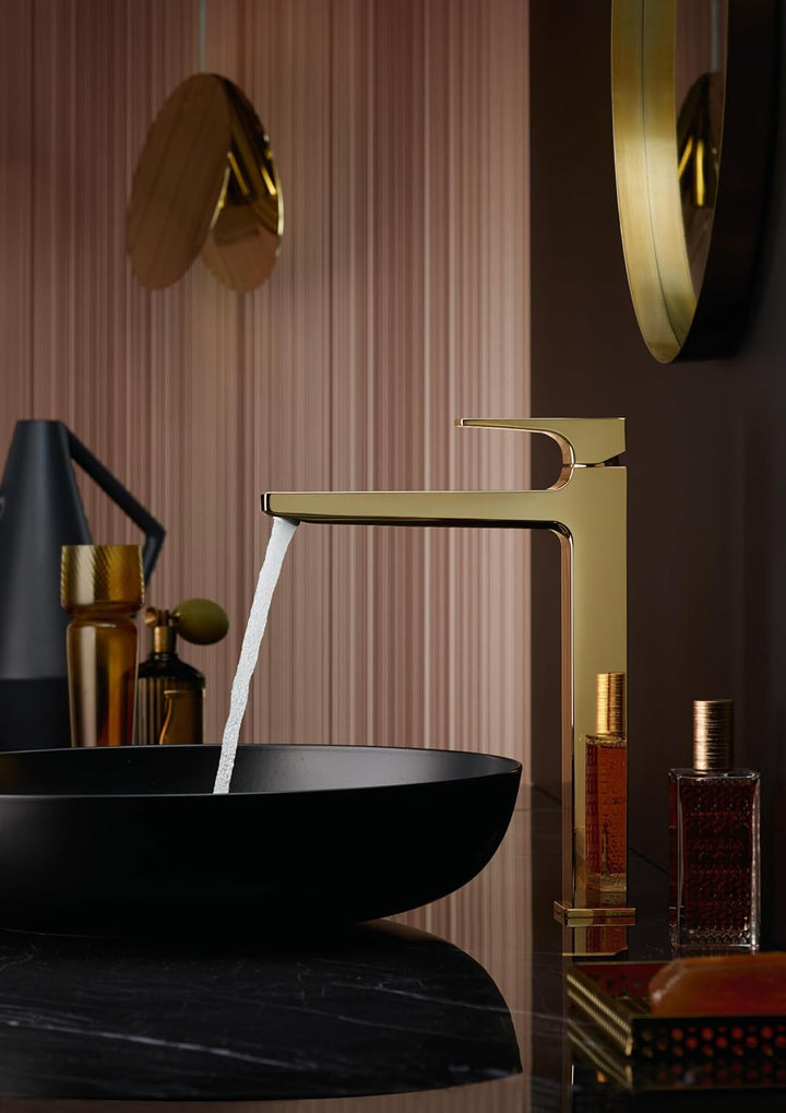 hansgrohe Wasserhahn Metropol, wassersparende Armatur mit Komfort-Höhe 260mm mit Push-Open Ablaufgar