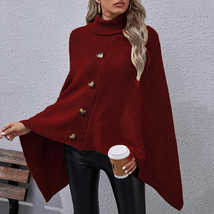 Ansenesna Warmer Poncho Damen Winter Lang Strick Ponchos & Capes Für Damen Asymmetrisch Poncho Feins