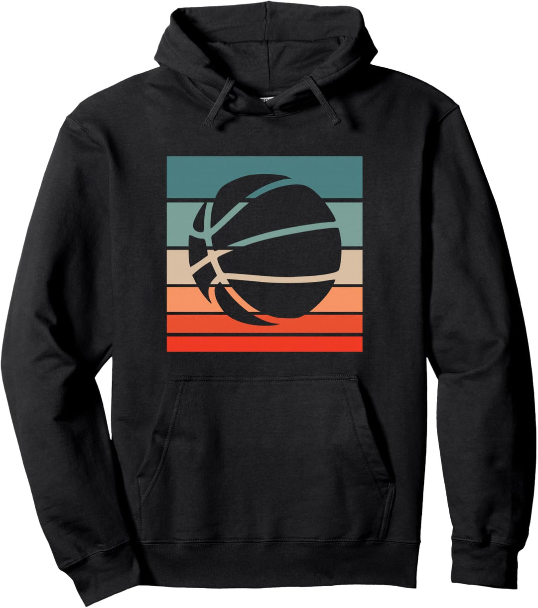 Basketball Retro Style Vintage Pullover Hoodie
