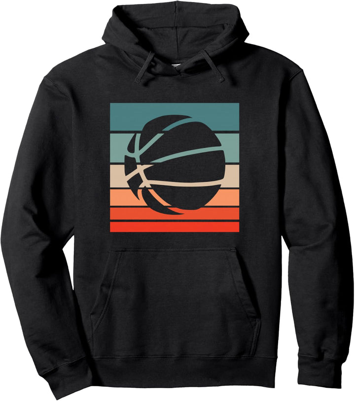 Basketball Retro Style Vintage Pullover Hoodie