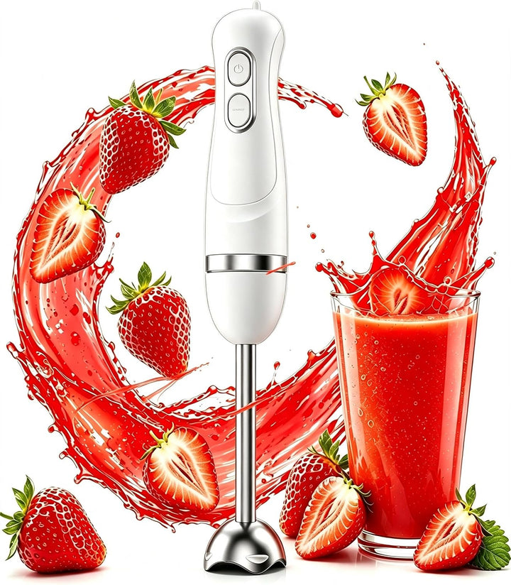 BESROY 1100W Stabmixer Edelstahl, Elektrischer Pürierstab &amp; Hand Blender mit 2 Geschwindigkeitsstufe