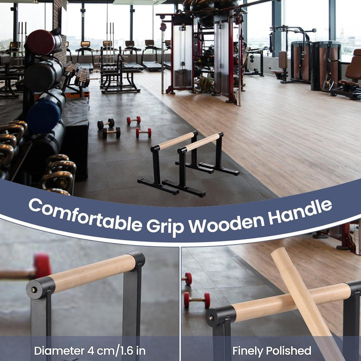 Parallettes, Parallettes Calisthenics, Holz Rutschfeste Liegestützgriffe, Calisthenics Griffe Für Ha