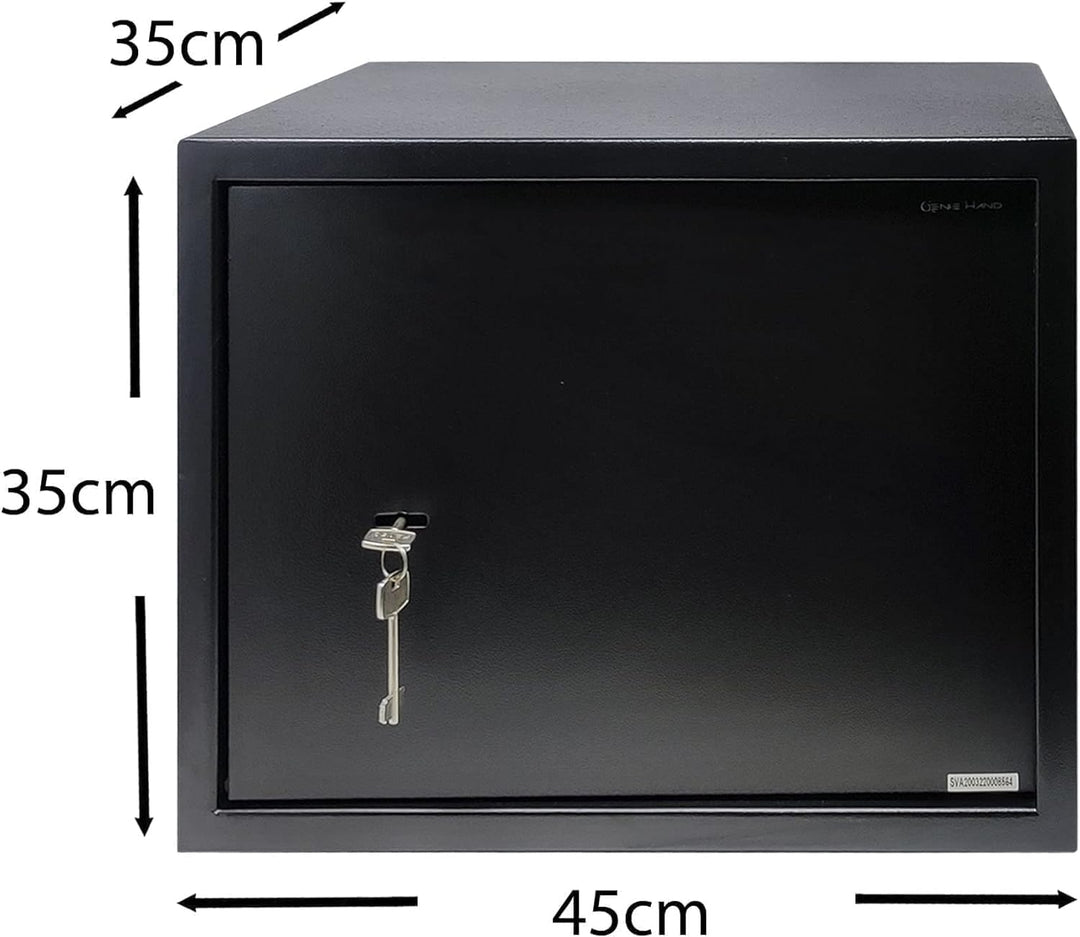Genie Hand | Mechanische Möbeltresor für Zuhause mit Schlüssel, Tresor Safe – Doppelbartschloss Extr
