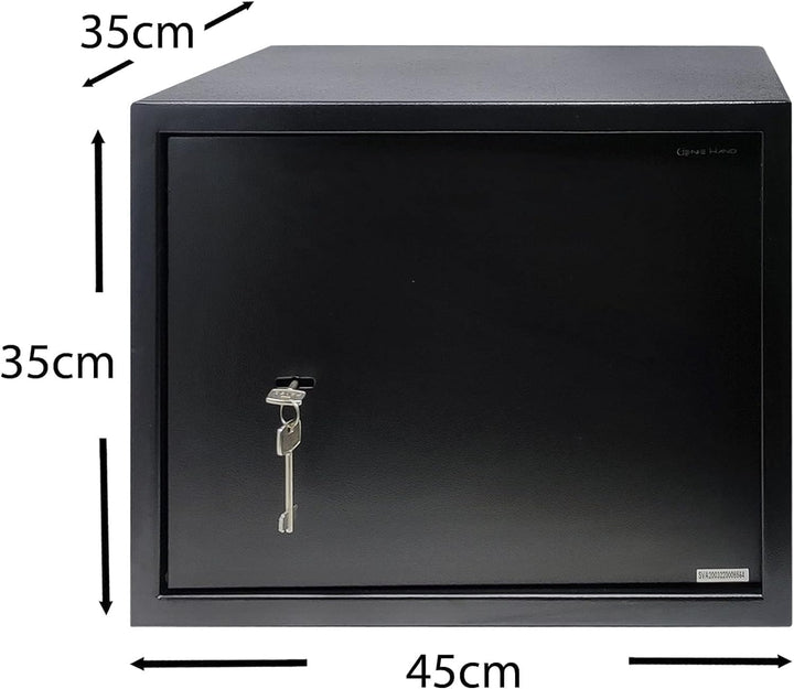 Genie Hand | Mechanische Möbeltresor für Zuhause mit Schlüssel, Tresor Safe – Doppelbartschloss Extr