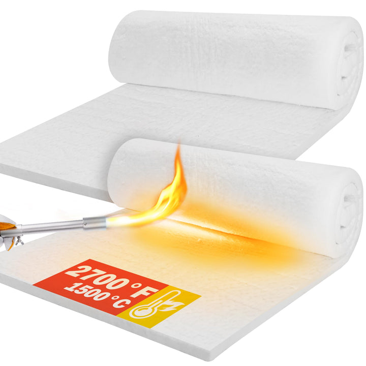 Keramikfaser-Isolierdecke, 1500℃/2700℉, feuerfeste Isolierung für Geschirrspüler, Öfen, Schmieden, K