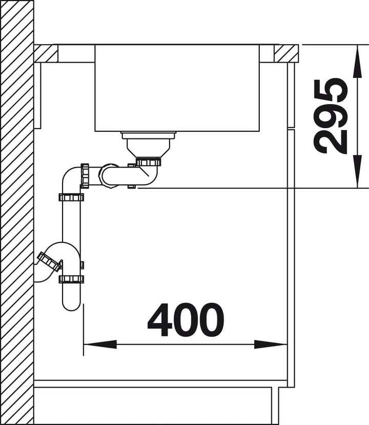 BLANCO DIVON II 8 S-IF | Edelstahl | Einbauart: Einbau von Oben & Flächenbündig | Hauptbecken links