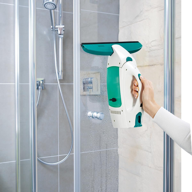 Leifheit Fenstersauger Set Dry and Clean mit 28 cm Saugdüse für 360° streifenfreie Reinigung, Fenst