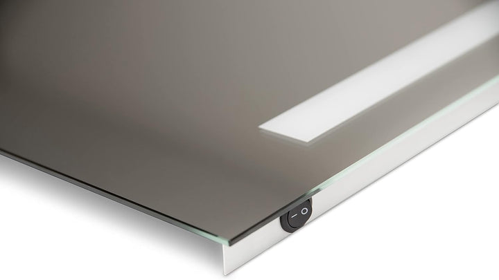 Talos Star Badspiegel mit Beleuchtung 80x60 cm – LED Badezimmerspiegel – Wandspiegel mit LED Lichtau