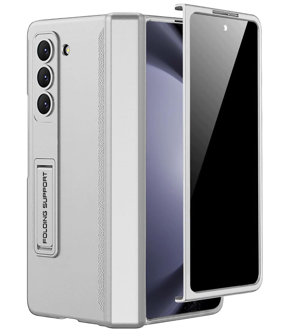 Miimall Kompatibel mit Samsung Galaxy Z Fold 5 Hülle mit Displayschutz Anti-Peeping+Magnetischer Sch