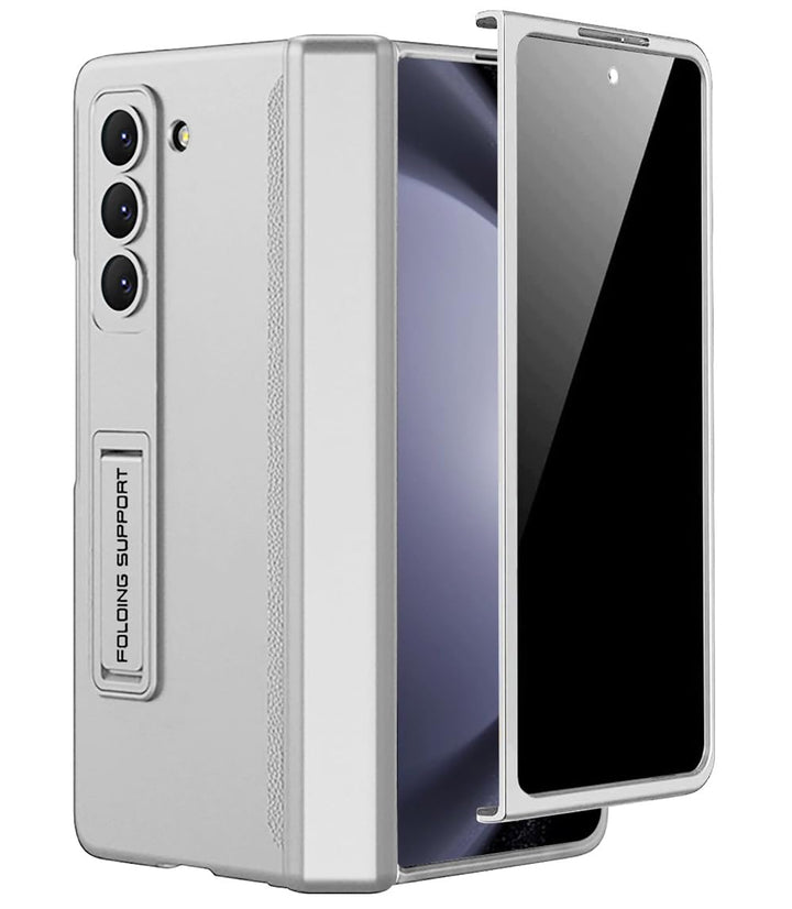 Miimall Kompatibel mit Samsung Galaxy Z Fold 5 Hülle mit Displayschutz Anti-Peeping+Magnetischer Sch