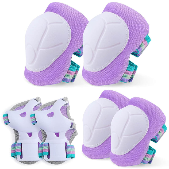 Unicorn Castle Knieschoner Kinder Schoner Set Inliner Schützer 6 in 1 Schutzausrüstung Kinder Ellenb