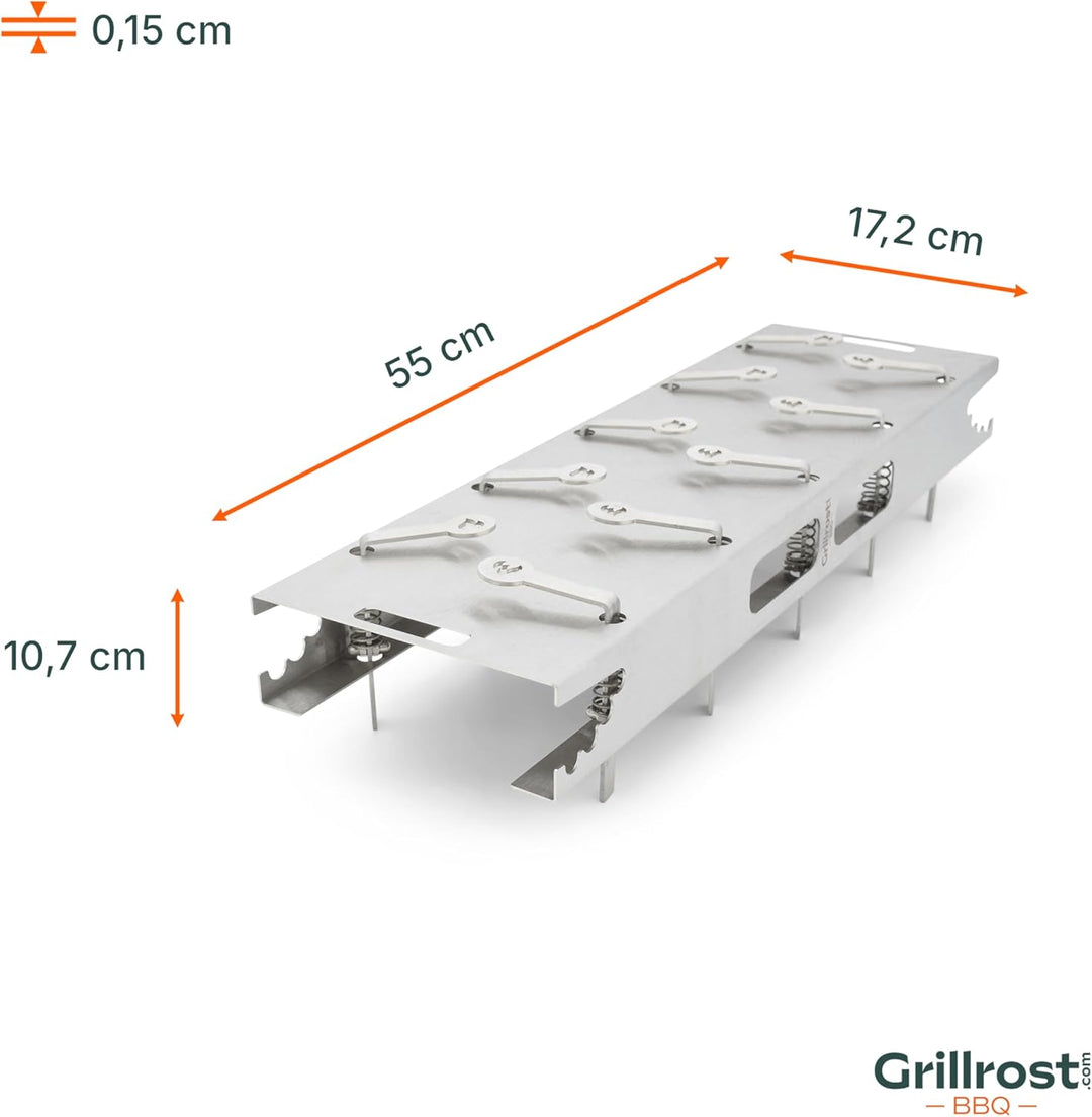 Der Grillrost.com Flammlachshalter - Das Flammlachsbrett für die Ewigkeit!, Grillrost.com Flammlachs