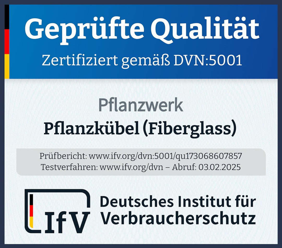 Pflanzwerk® Pflanzkübel Pflanzschale Bowl Ø 36cm Lava Anthrazit *Frostbeständige Blumenschale* *Prem