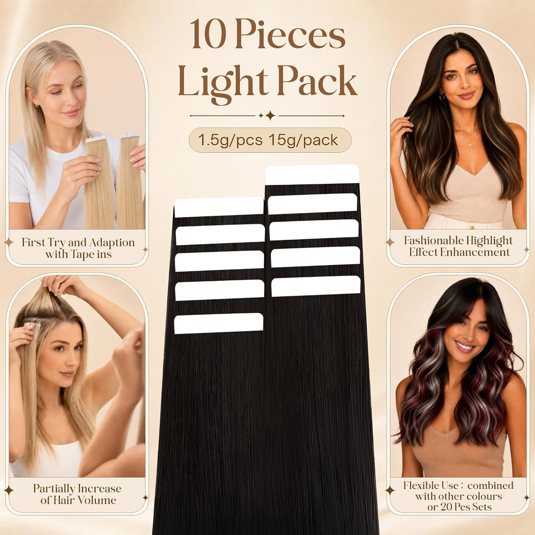 Rich Choices Tape Extensions Echthaar Extensions Tape Haarverlängerung Echthaar Tape in Extensions K