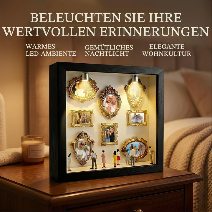 Dandin DIY Mini Museum Silhouette Box, Mini Menschen Figuren Museum, Minis Picture Frames Mit Beleuc