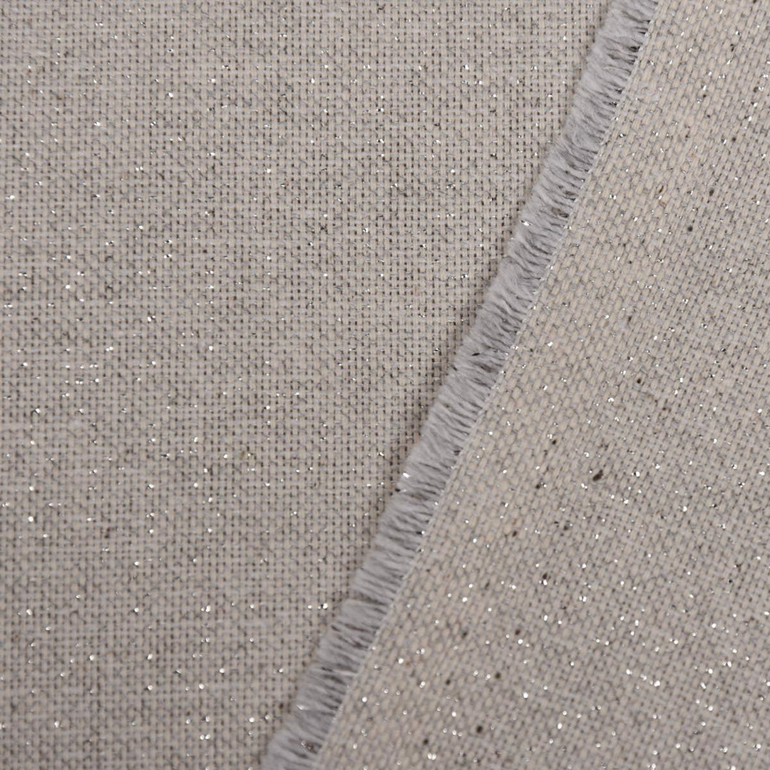 SCHÖNER LEBEN. Zugluftstopper Lurex Glamour Uni hellgrau Silber, Auswahl:100cm Länge ca. 100x15x15cm