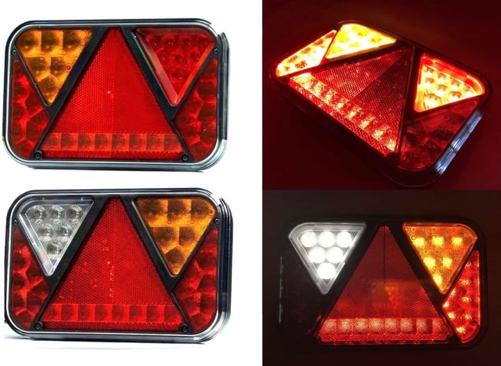 MelTruck® Anhängerbeleuchtung LED Rückleuchten u. Umrissleuchten mit Schnellanschluss 13 polig Kabel