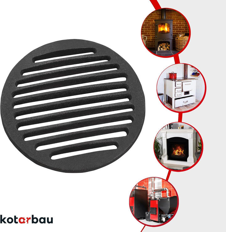 KOTARBAU Kaminrost Ø 19 cm Rundrost Ascherost Kaminofen Tafelrost Rost Ofengitter Kamin Ersatzteile